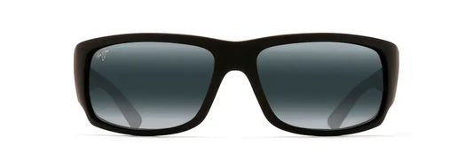 MAUI JIM WORLD CUP MATTE BLACK RUBBER WITH GREY LENSE SUNGLASSES