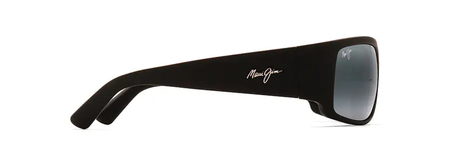 MAUI JIM WORLD CUP MATTE BLACK RUBBER WITH GREY LENSE SUNGLASSES