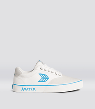 Load image into Gallery viewer, NAIOCA PRO AVATAR Vintage White Suede Off-White Canvas Blue Logo Sneaker Women
