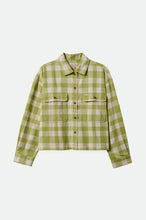 Load image into Gallery viewer, Bowery Women&#39;s Lightweight L/S Flannel - Pear/Whitecap
