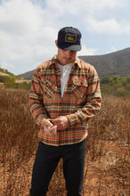 Load image into Gallery viewer, Bowery Heavyweight L/S Flannel - Desert Palm/Antelope/Burnt Red
