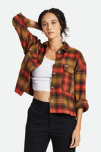 Load image into Gallery viewer, Bowery Women&#39;s L/S Flannel - Washed Copper/Barn Red

