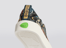 Load image into Gallery viewer, Hokusai OCA Low Warrior Print Canvas Sneaker Women
