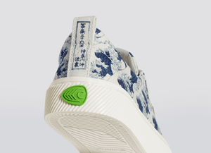 Hokusai OCA Low Wave off Kanagawa Print Canvas Sneaker Women