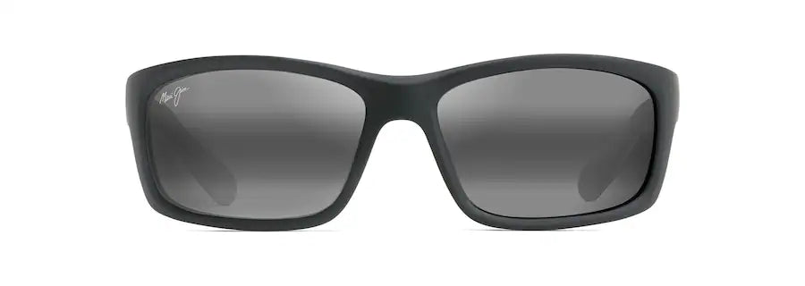 MAUI JIM KANAIO COAST SUNGLASSES MATTE BLACK WITH WHITE AND BLUE