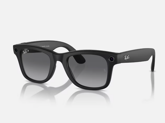 RAY-BAN META WAYFARER - GEN 2 SUNGLASSES BLACK AND GREY POLARIZED