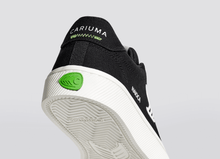 Load image into Gallery viewer, NAIOCA Canvas Black Canvas Off-White Logo Sneaker Men
