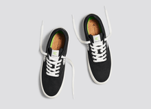 Load image into Gallery viewer, NAIOCA Canvas Black Canvas Off-White Logo Sneaker Men
