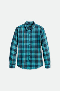 Bowery Soft Weave L/S Flannel - Teal